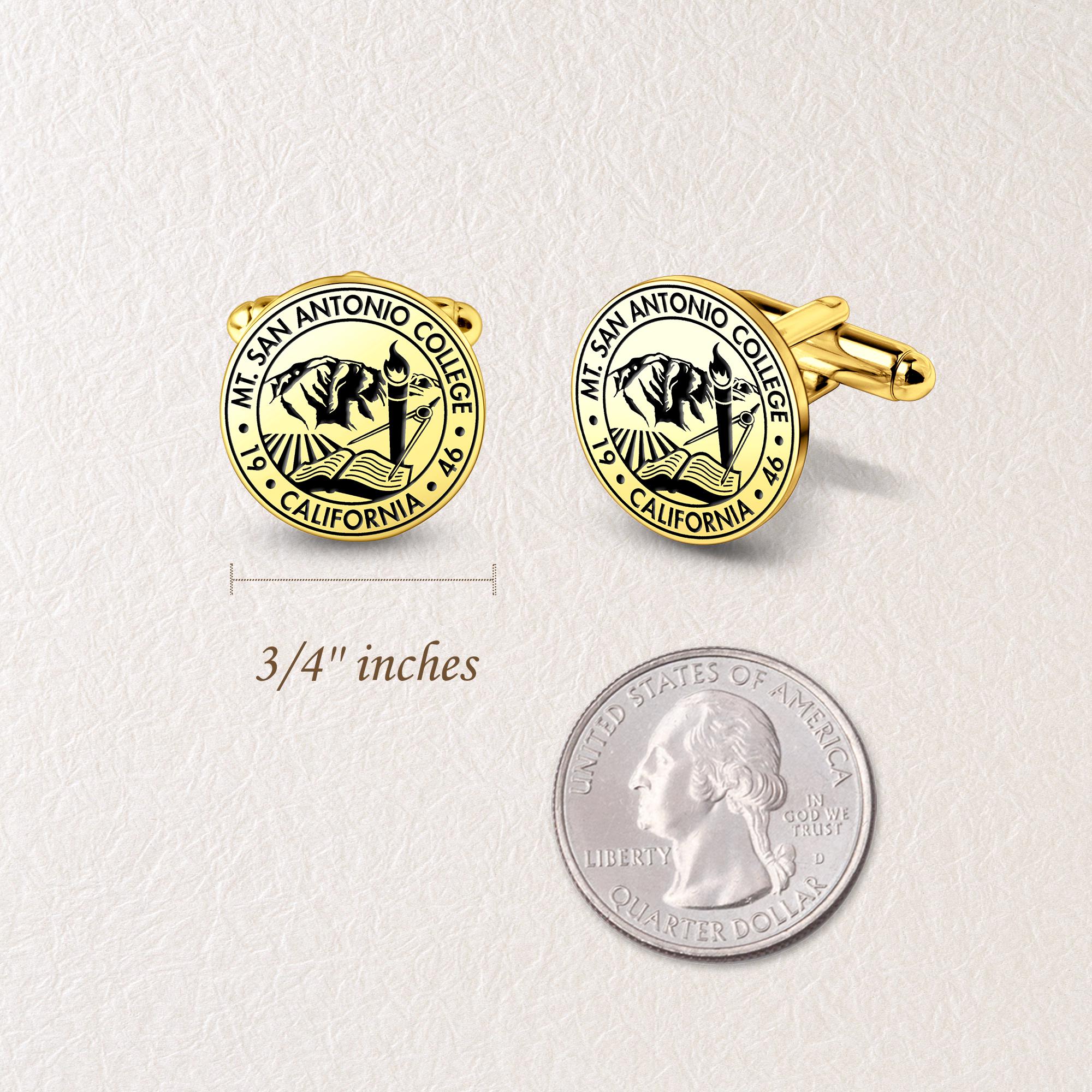 Personalized College Cufflinks - Graduation Logo Cufflink - College ...