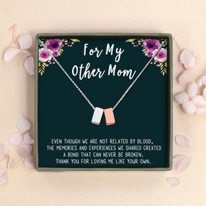 Bonus Mom Gift - Bonus Mom Necklace - Custom Mothers Day Gifts For Mom From Daughte - Other Mom - Step Mom Gifts - Second Mom - Mother Gift