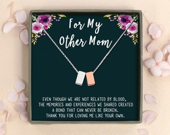 Bonus Mom Gift - Bonus Mom Necklace - Custom Mothers Day Gifts For Mom From Daughte - Other Mom - Step Mom Gifts - Second Mom - Mother Gift