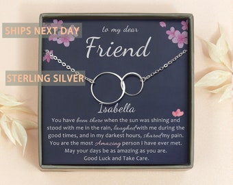 Best Friend Gift - Dainty Infinity Necklace - Friendship Necklace - BFF Necklace - Unbiological Sister Gift - Christmas Gifts for Her