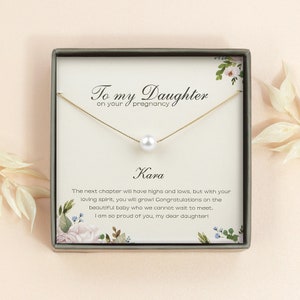 Daughter Pregnancy Gift from Mom - Expecting Mom Gift - Pregnancy Gift Box for Mom To Be - Pregnant Daughter Necklace - 925 Sterling Silver