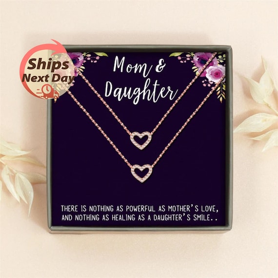 Etsy mother deals daughter necklace