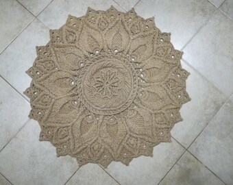 Gestrickter Teppich Etsy