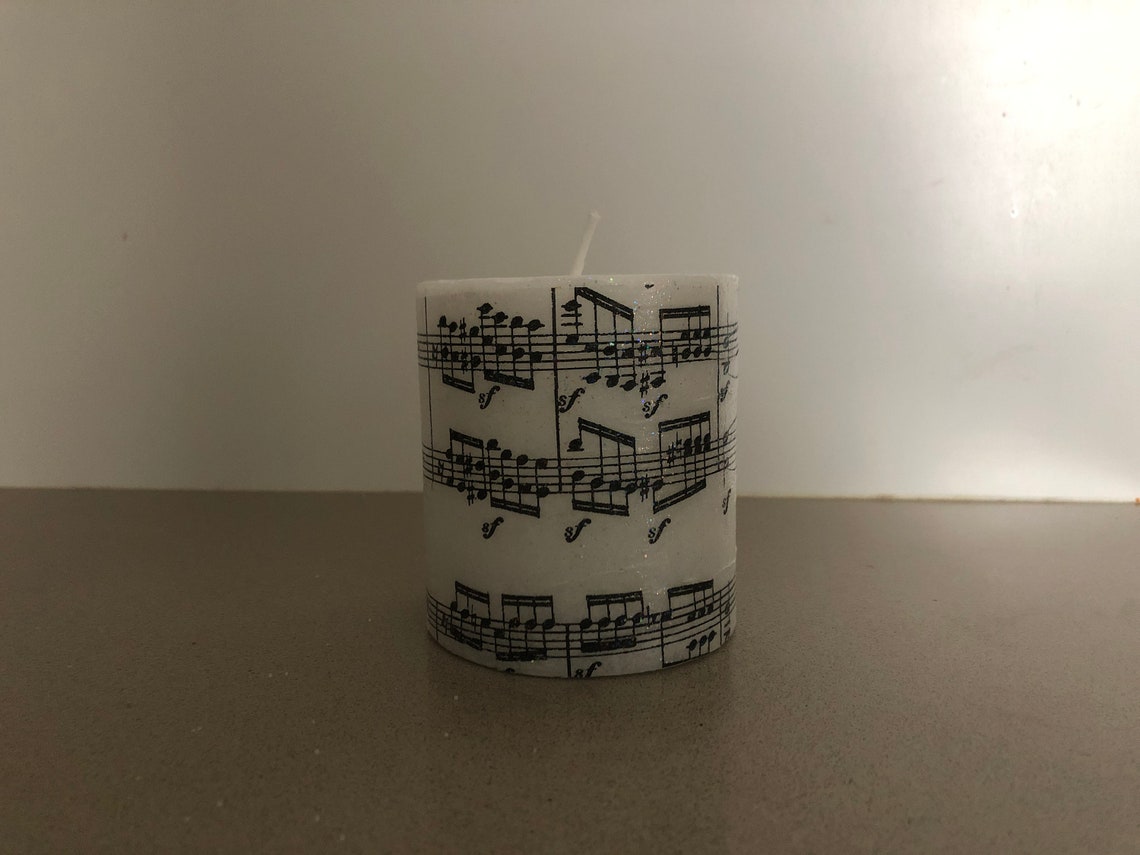 Music Note Candle Etsy