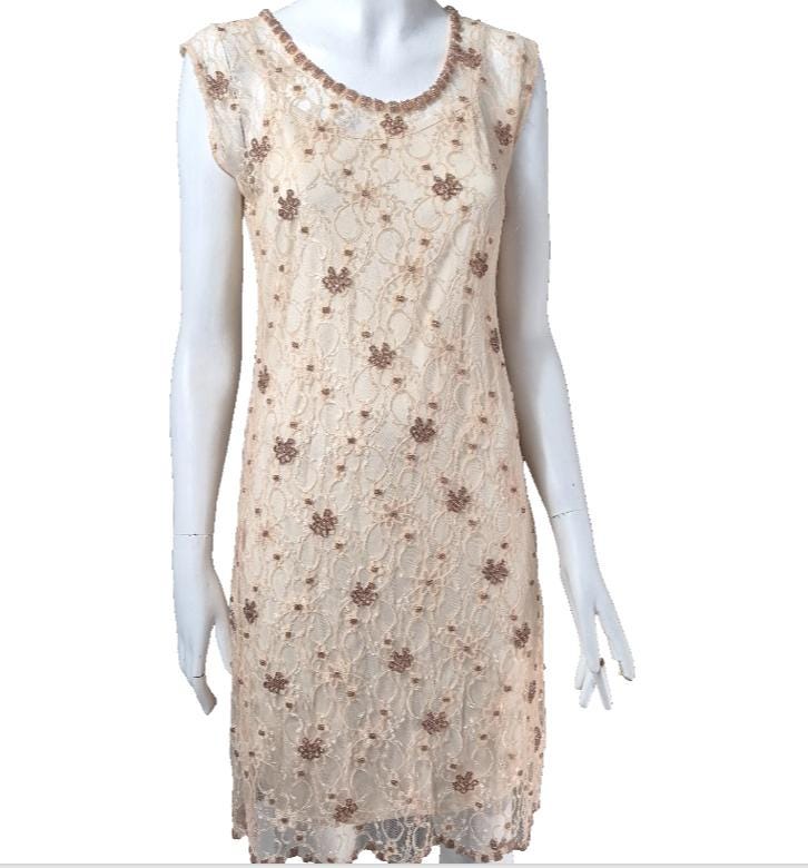 alannah hill beaded dress Alannah Hill Dress Vintage Y2K Original Lace & Beaded Embellishment Sheer  Size 10