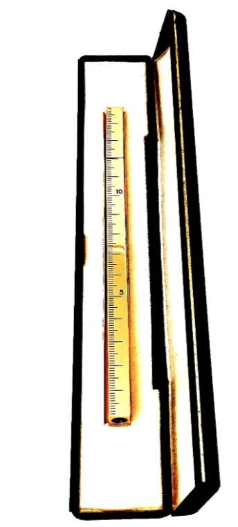 Vintage Chanel Paris Gold Cigarette Lighter Ruler Staff Atelier Staff Gift  Rare