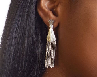 Stunning Sterling Silver Drop Earrings