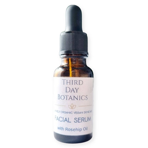 Face Serum. Organic anti aging moisturiser with rosehip