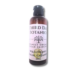 Organic Vegan Cleansing Oil Wild Orange Facial Cleanser Natural Skincare for Radiant, Balanced Skin