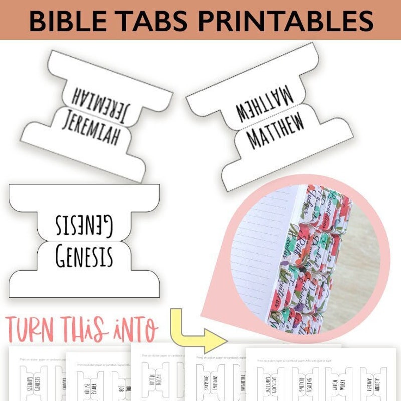 Tab Divider Labels White Etsy