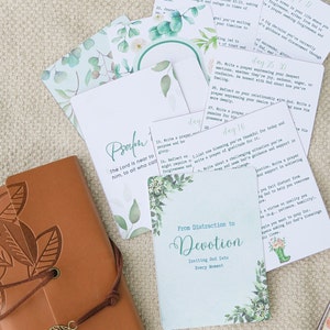 Prayer Journaling Cards | Journal Prompt Cards for Prayer, Self Reflection | Printable Christian Prompts Journaling | Planner Journal Kit