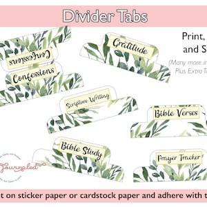 Prayer Journal Printable Binder Dividers Cover and Tabs for Women | War ...