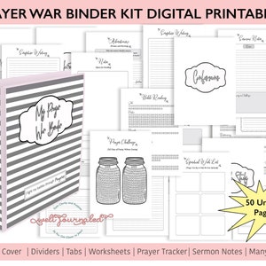 Prayer War Binder Printable Prayer Journal and Bible Study - Etsy