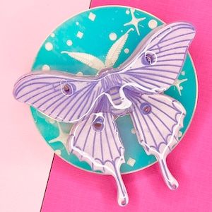 Luna Motte Schmuck für Glowforge Laser, Geschenk für beste Freundin, Geschenk für die beste Freundin, Geschenk für Lepidopterist