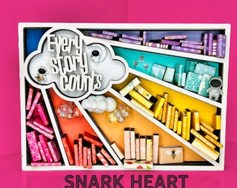 Pride mini bookshelf svg for Glowforge laser cutter, gift for gay BFF, aesthetic bookshelf decor, bookshelf decor boho, booktok merch, shelf