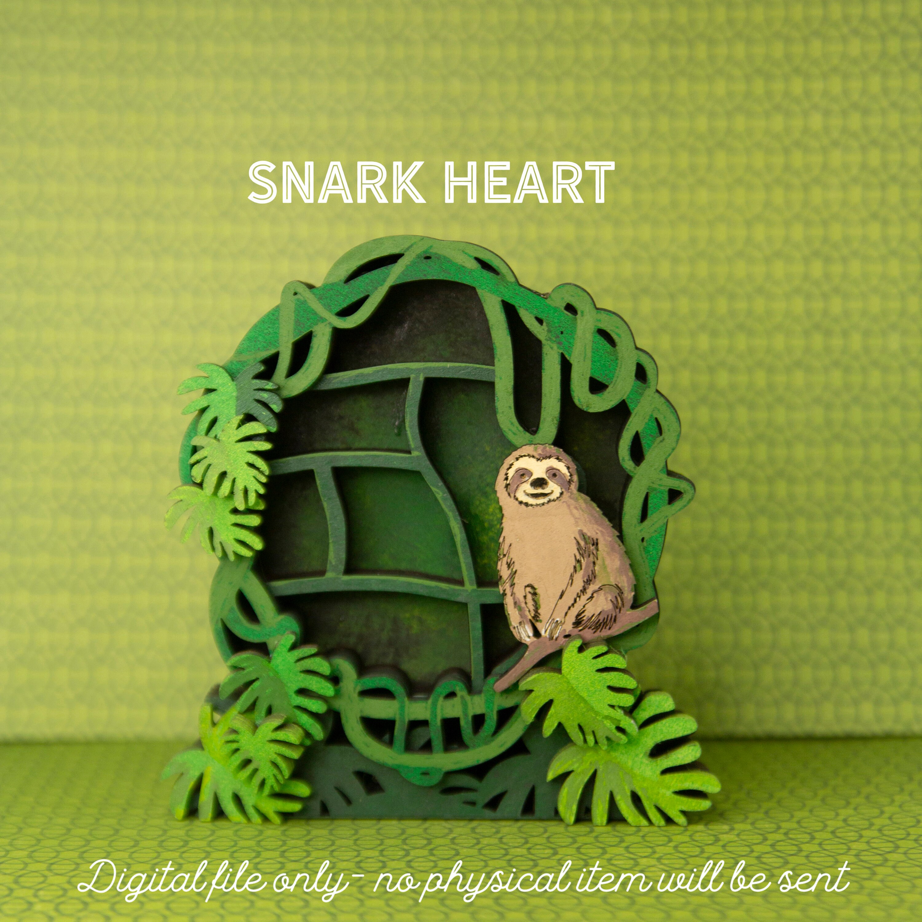 Sloth Printers Sloth Mini Bookshelf Design for Glowforge Laser Printer, Gift for ...