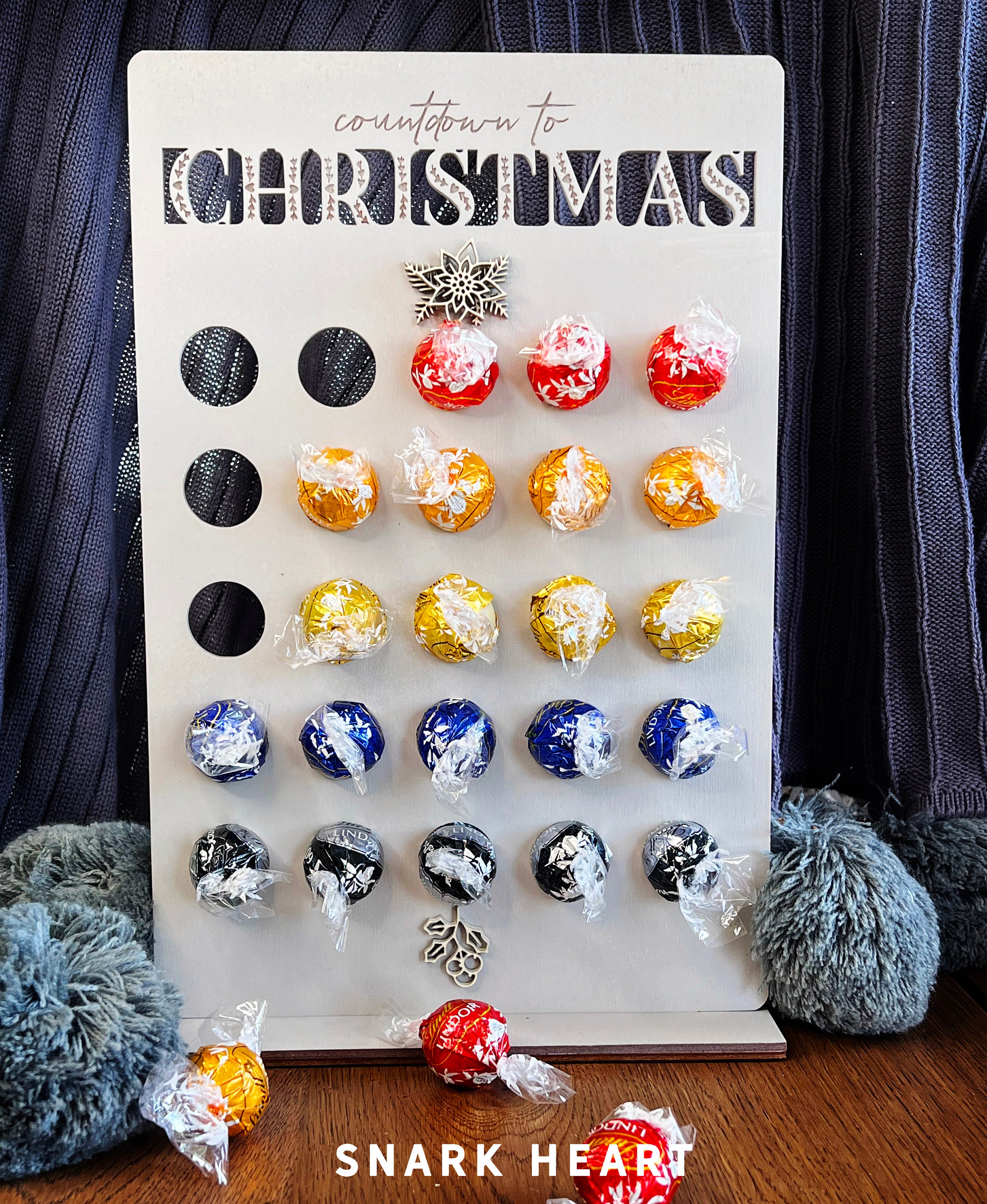 Chocolate Advent Calendar 2022 Modern Farmhouse Christmas Etsy