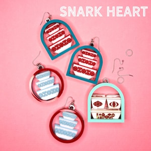 Pyrex svg ornament for Glowforge,laser files for acrylic, Pyrex bowls jewelry, hot dish gift, laser cut files for earrings, DIY Christmas