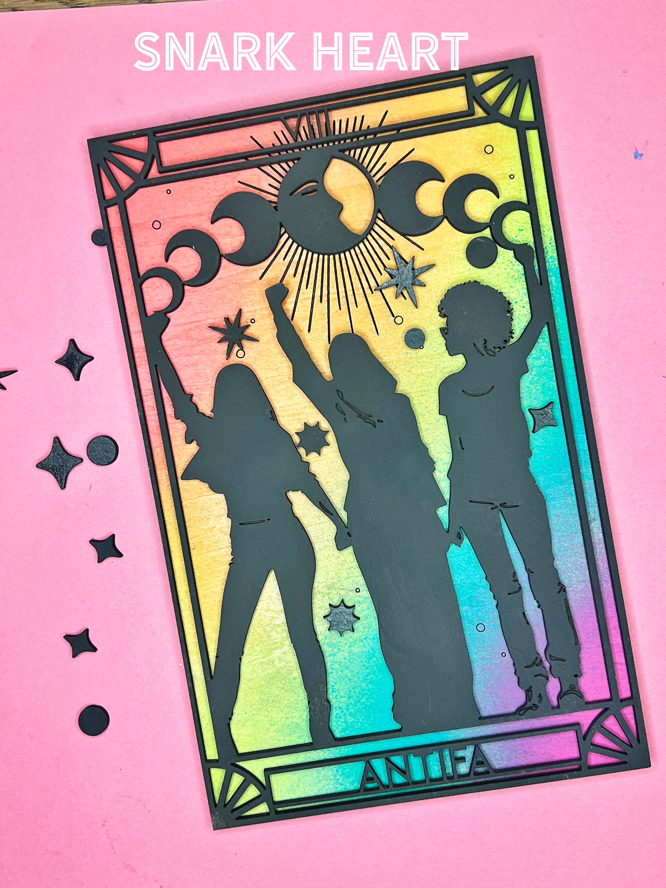 Activist Tarot Card Svg File for Laser Cutting, Cut Files for Glowforge ...