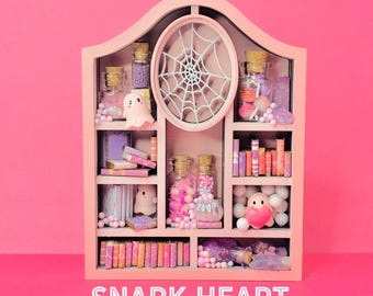 Spring-o-Ween 2025: Elegant webt miniature bookshelf