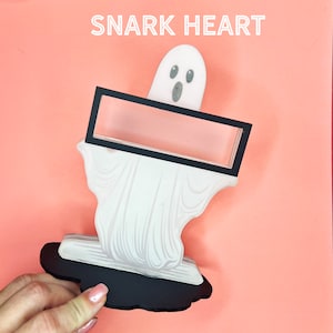 Geist Mini Bücherregal SVG-Datei für Laserschneiden, Schneidedateien für Glowforge Laser Cutter Artwork, Halloween, Geschenk für gothic bff, beängstigend TBR
