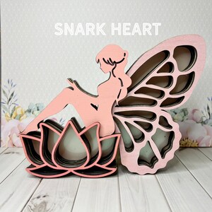 Fairy miniatuur boekenplank laser svg-bestand, prachtig bestand voor Glowforge laser, doe-het-zelf cadeau voor cottagecore bff, fae verjaardagscadeaus voor bff