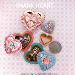 imprimables de boîte de Saint-Valentin de maison de poupée, fichier imprimable miniature de boîte de bonbons, mini fichier Cricut, ornements de Saint-Valentin diy mcm, mini échelle de jeu 1:12