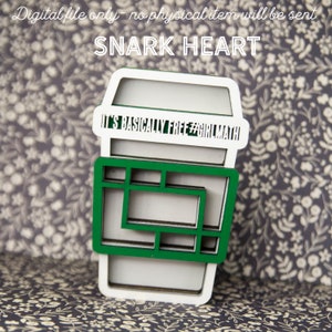 May include: A white and green coffee cup with the text "IT'S BASICALLY FREE #GIRLMATH" on the side. The cup is a digital file and is not a physical item.