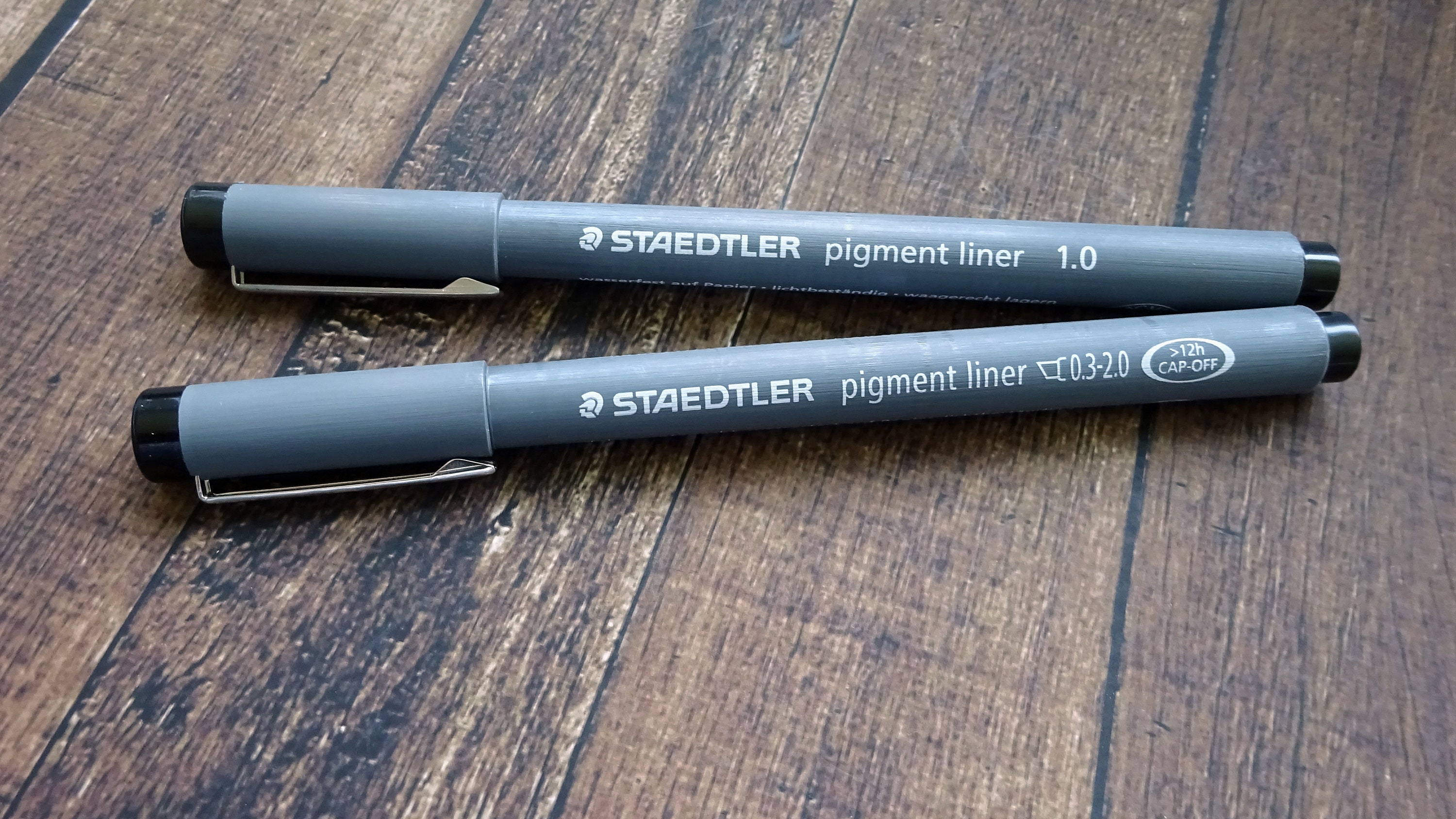Staedtler Pigment Liner Graphic Drawing Pen Set 2 Line Etsy UK