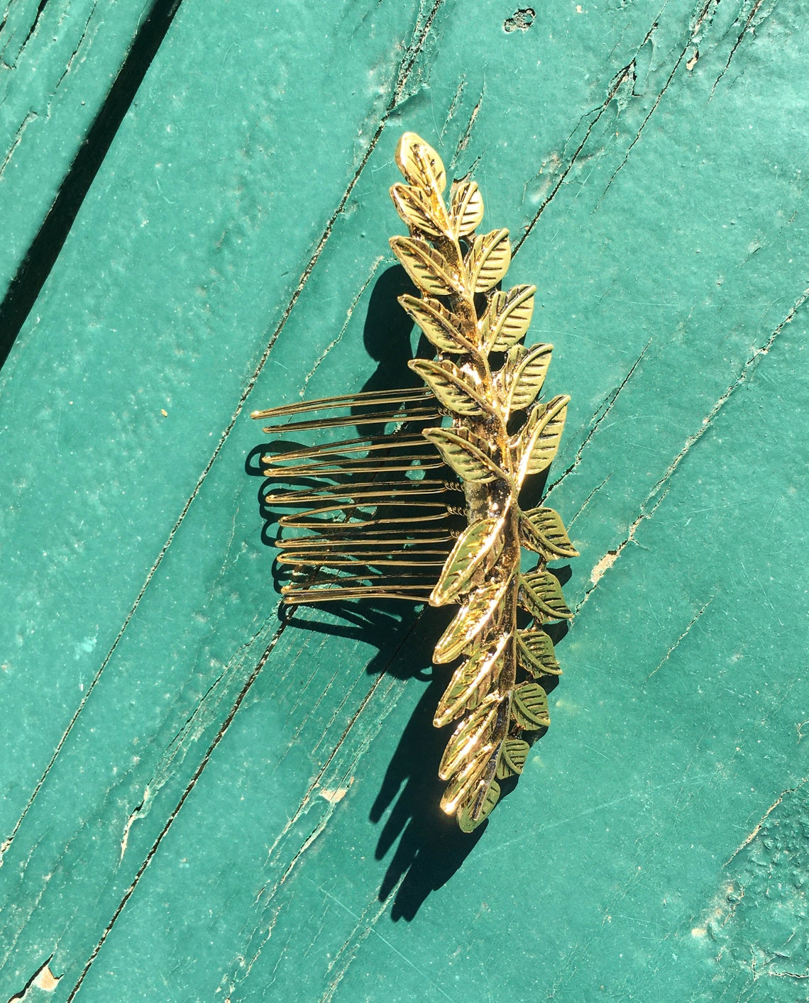 Decorative Gold Metal Hair Comb / Bun Comb / Hair Decoration Etsy