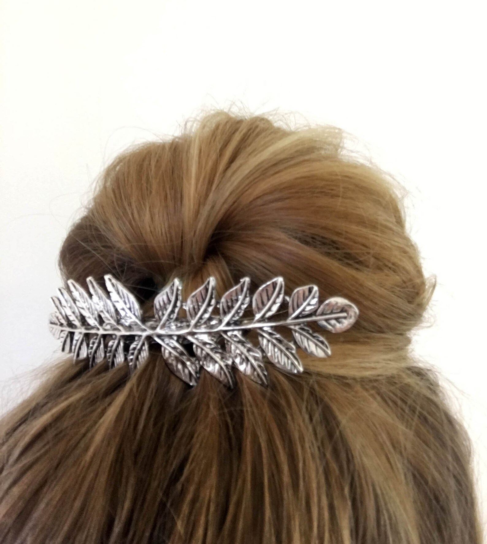 Decorative Silver Metal Hair Comb / Bun Comb / Hair Decoration Etsy