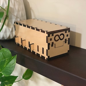 Cygnus | Original Wooden Puzzle Box | Hidden Compartment | Smart Gift for Adults and Kids | Desk Puzzle | IQ Logic 3D Puzzle