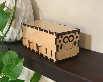 Cygnus | Original Wooden Puzzle Box | Hidden Compartment | Smart Gift for Adults and Kids | Desk Puzzle | IQ Logic 3D Puzzle