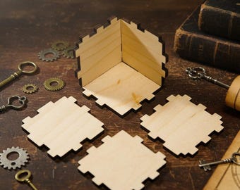 Vega Cube: oryginalna łamigłówka z drewna klonowego