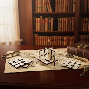 Cubo di inversione: rompicapo originale in legno d'acero