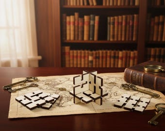 Kostka inwersji: oryginalna łamigłówka z drewna klonowego