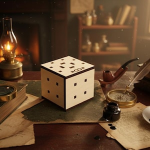 Caja de rompecabezas de madera Antares: rompecabezas de 11 pasos con compartimentos ocultos