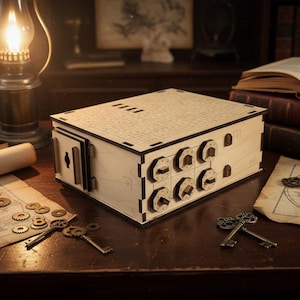 Proteus Puzzle Box: Hidden Compartments, Escape Room, 3D Brain Teaser