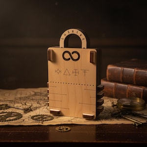 Sentinel Wooden Lock Puzzle: Escape Room Brain Teaser
