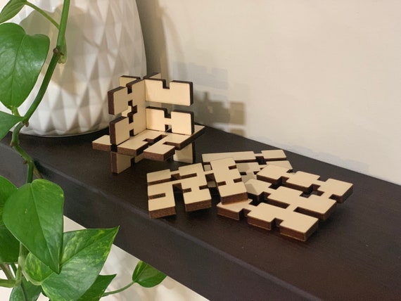 Cube d'inversion Casse-tête en bois original Cadeau intelligent