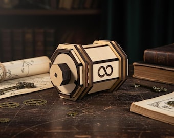 Drewniane pudełko z łamigłówkami Solaris: Ukryty schowek, IQ Logic, łamigłówka biurkowa