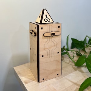 55 Step - Obelisk Puzzle Box | Hidden Compartment | Smart Gift for Adults and Kids | Desk Puzzle | IQ Logic 3D Puzzle