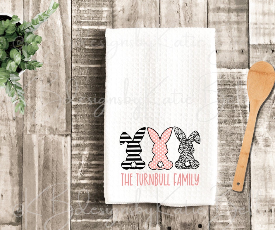 Easter Kitchen Towel Easter Towel Personalized Easter Decor Easter Home Decor Personalized Dish Towel Easter Kitchen Towel Easter Towel Personalized Easter Decor Easter Home Decor Personalized Dish Towel
