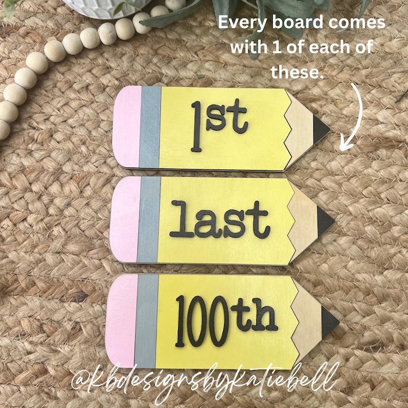 Personalized First Day of School Interchangeable Name Sign, Last Day of School Sign, 100th Day of School Sign, Picture Prop, K-12 Grades bild 4