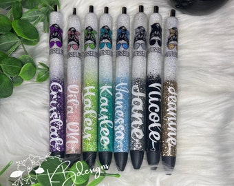 Nurse Life Glitter Pen, Personalized nurse pen, Glitter pen, refillable pen, cute nurse pen, nurse life, gift for nurse, cute glitter pen