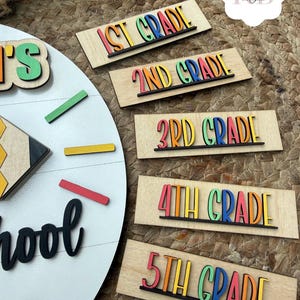 Personalized First Day of School Interchangeable Name Sign, Last Day of School Sign, 100th Day of School Sign, Picture Prop, K-12 Grades bild 10