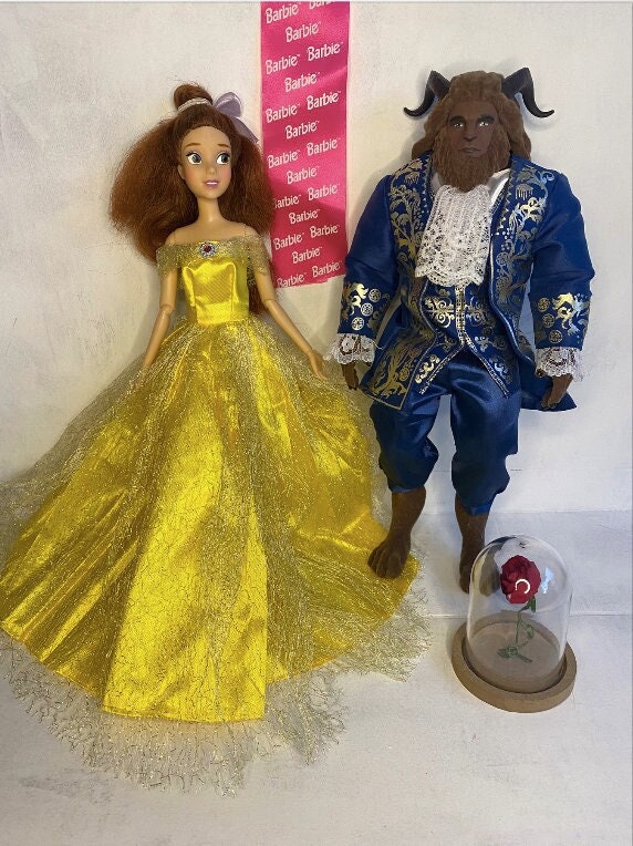 Beauty and the best sale beast barbie doll