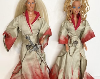 Rhaenyra & Daemon Targaryen - House Of The Dragon character display dolls SET#2
