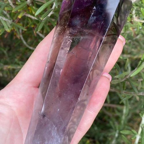 Shops Beautiful, top quality 7” long, 13 oz, natural amethyst crystal wand!