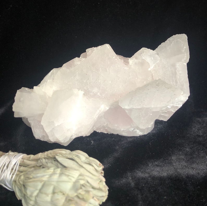 2 lb. Stunning and large 3\u201d tall x 6\u201d pink aragonite free form